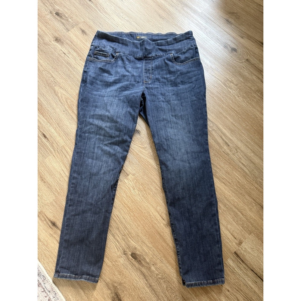 Women's Lee Sculpting Size 20 Long Denim Slim Fit Stretchy‎